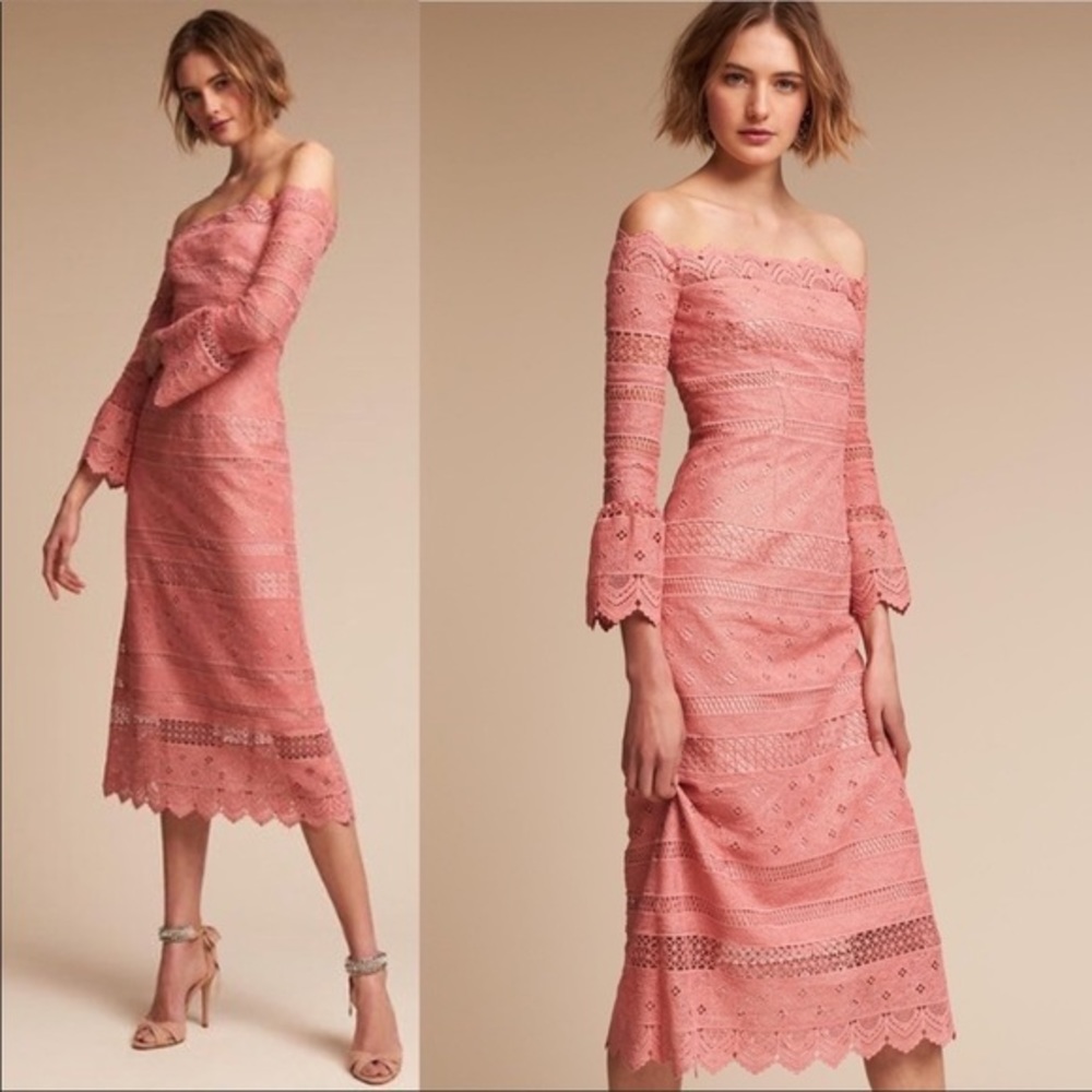 NWT BHLDN AMUR Abriana Dress In Rose Pink Size 00